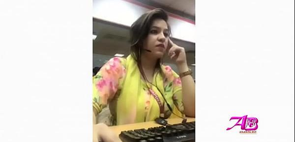  Imo Call With Big Boobs Girl in call center